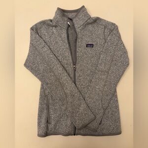 Patagonia Gray Full-Zip Fleece Jacket- small